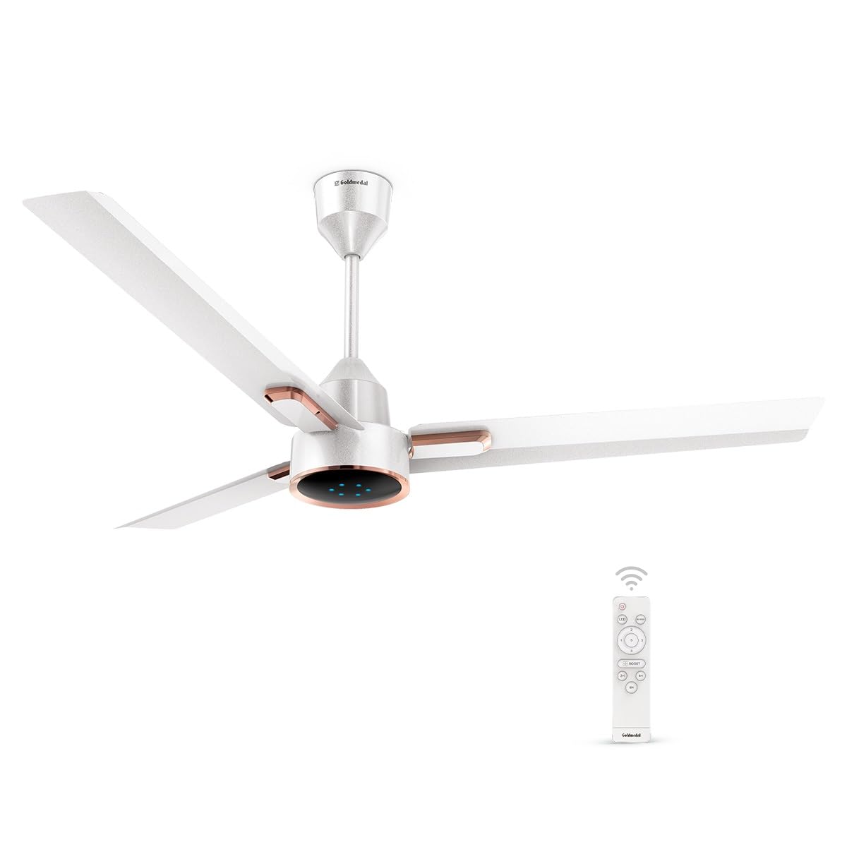 Goldmedal Opus Prime BLDC 1200 mm 3 Blades 30 W Angel White Ceiling Fans_0