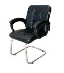Rokith Visitor Black 1050 x 620 x 680 mm Stainless Steel Office Chairs_0