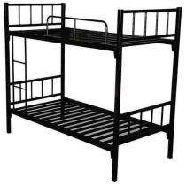 Steel Bunk Twin Bed 6 x 5 ft Black_0