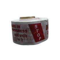 2 inch Adhesive PVC Warning Tape 200 micron White_0