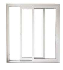 ASIAN Sliding 2 Track 2 Panel White uPVC Window 6 x 4 ft_0