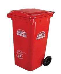 Aristo Wheeled Bins Red 90 L Plastic_0