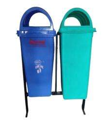 Supreme Single Stand Bins Blue and Green 100 L Plastic_0