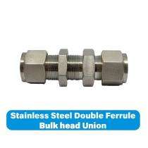 PIONEER 6 mm Stainless Steel Pipe Fitting Double Ferrule Bulkhead Union_0