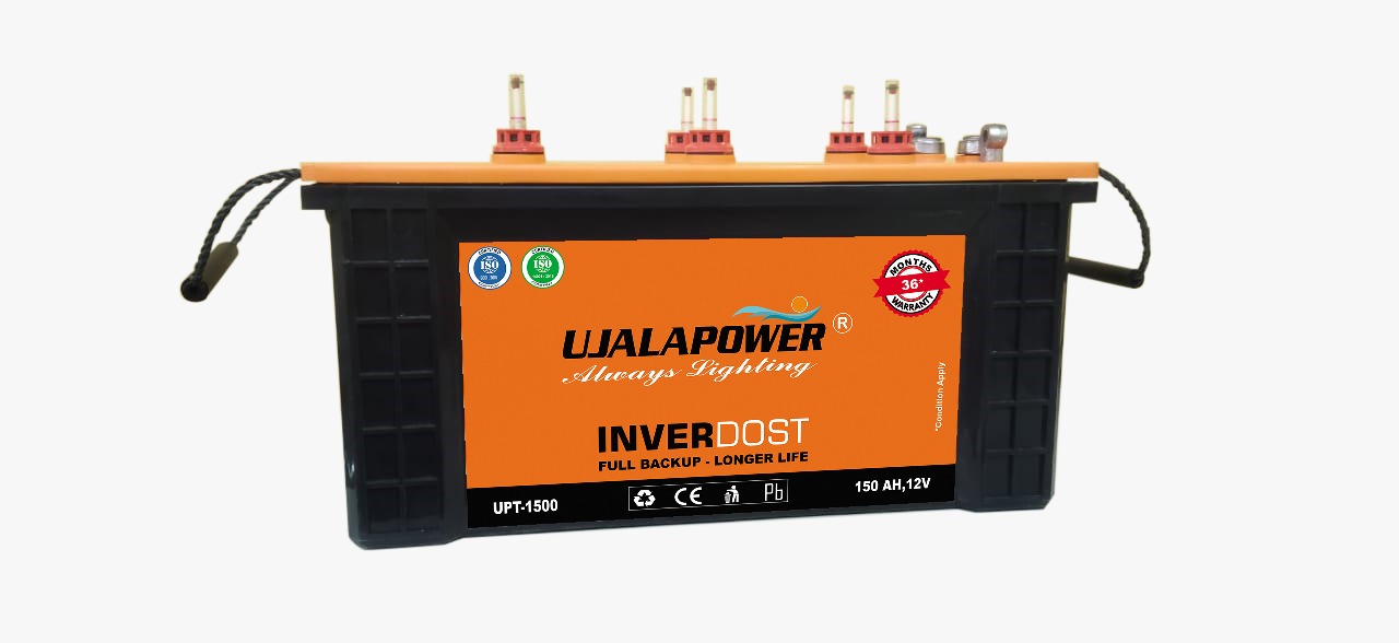 Ujala Power UPT - 1500 Tubular 12 V 150 Ah Lead Acid Batteries_1