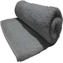 Bombay Cotton 150 x 75 cm Plain Grey Towel_0