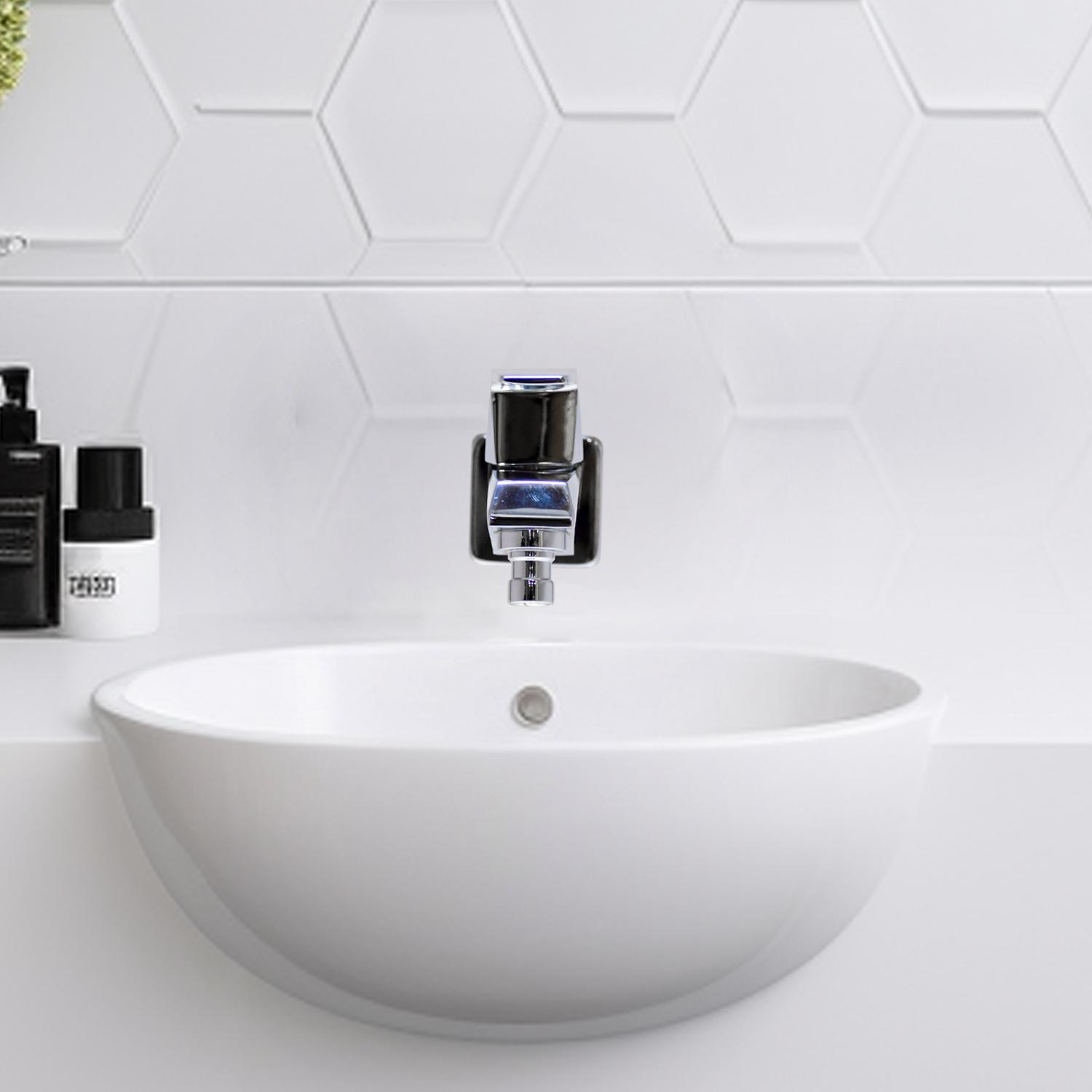 D&B Bathware Chrome Plated Bib Cocks Faucet ENIGMA-WASHING MACHINE_3