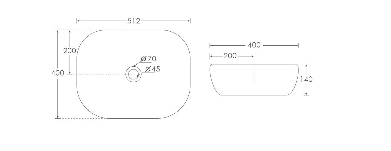 Simpolo Wash Basin LAMPO Table Top_1