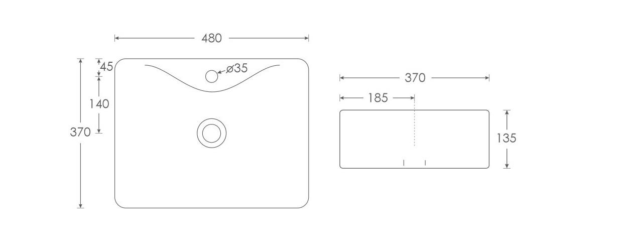 Simpolo Wash Basin COREL Table Top_1