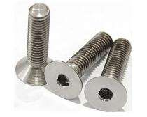 Astec M4 x 7 Countersunk Flat Hex Socket Head Screw 8.8 DIN 7991 Polished_0