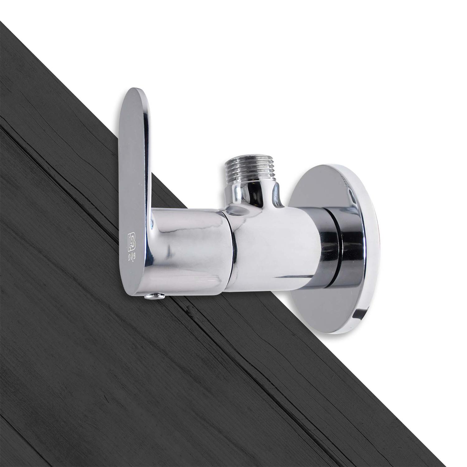 D&B Bathware Chrome plated Angle Cock Faucet OLIVIA-3102_3