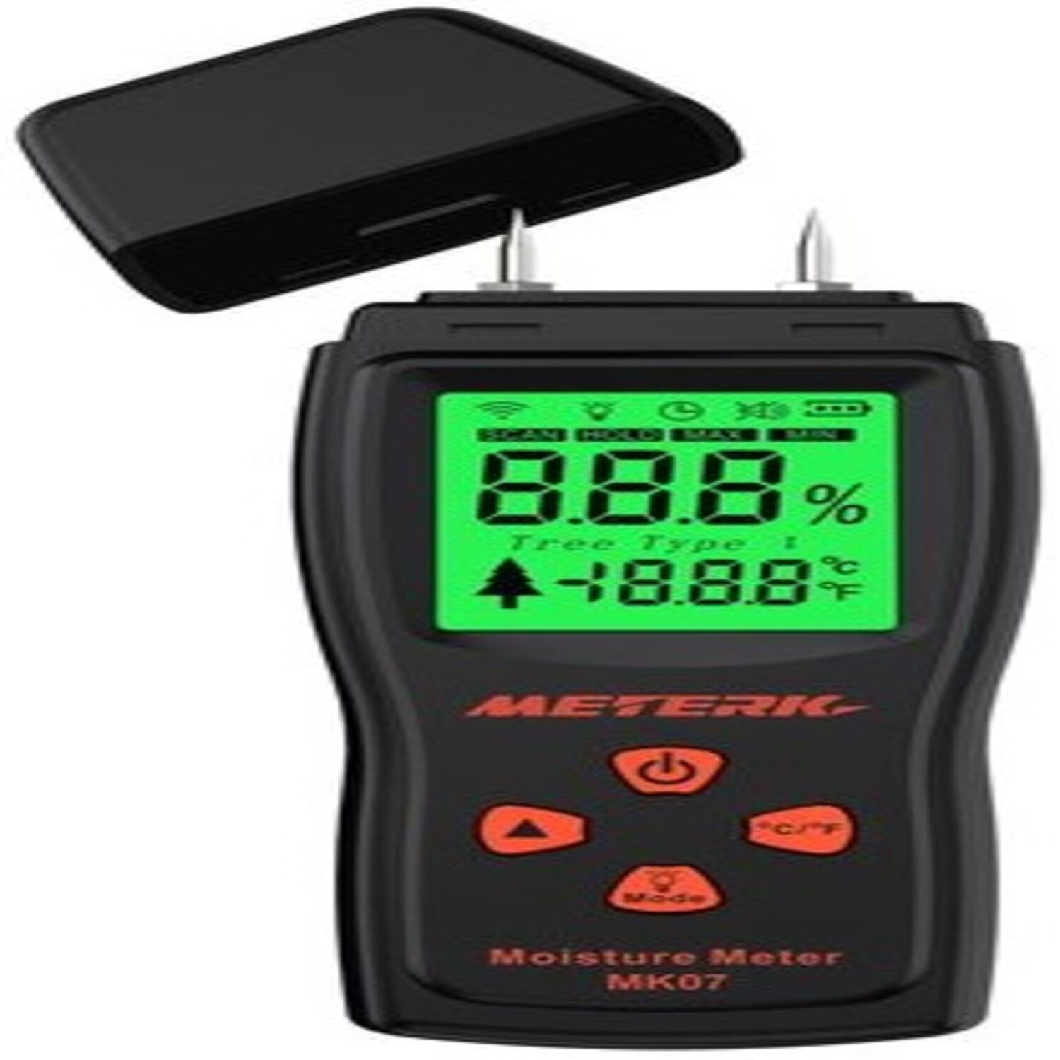 METERK Digital Moisture Meter 2% to 70% Wood / Paper_0