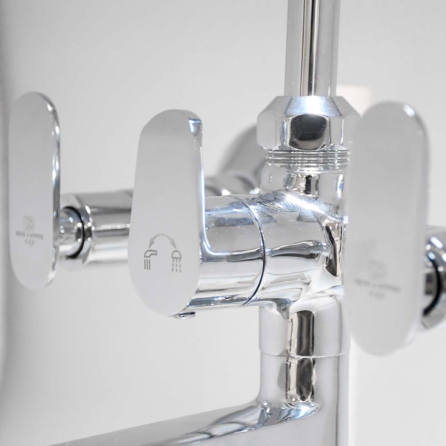 D&B Bathware Chrome plated Wall Mixers Faucet OLIVIA-3106_3