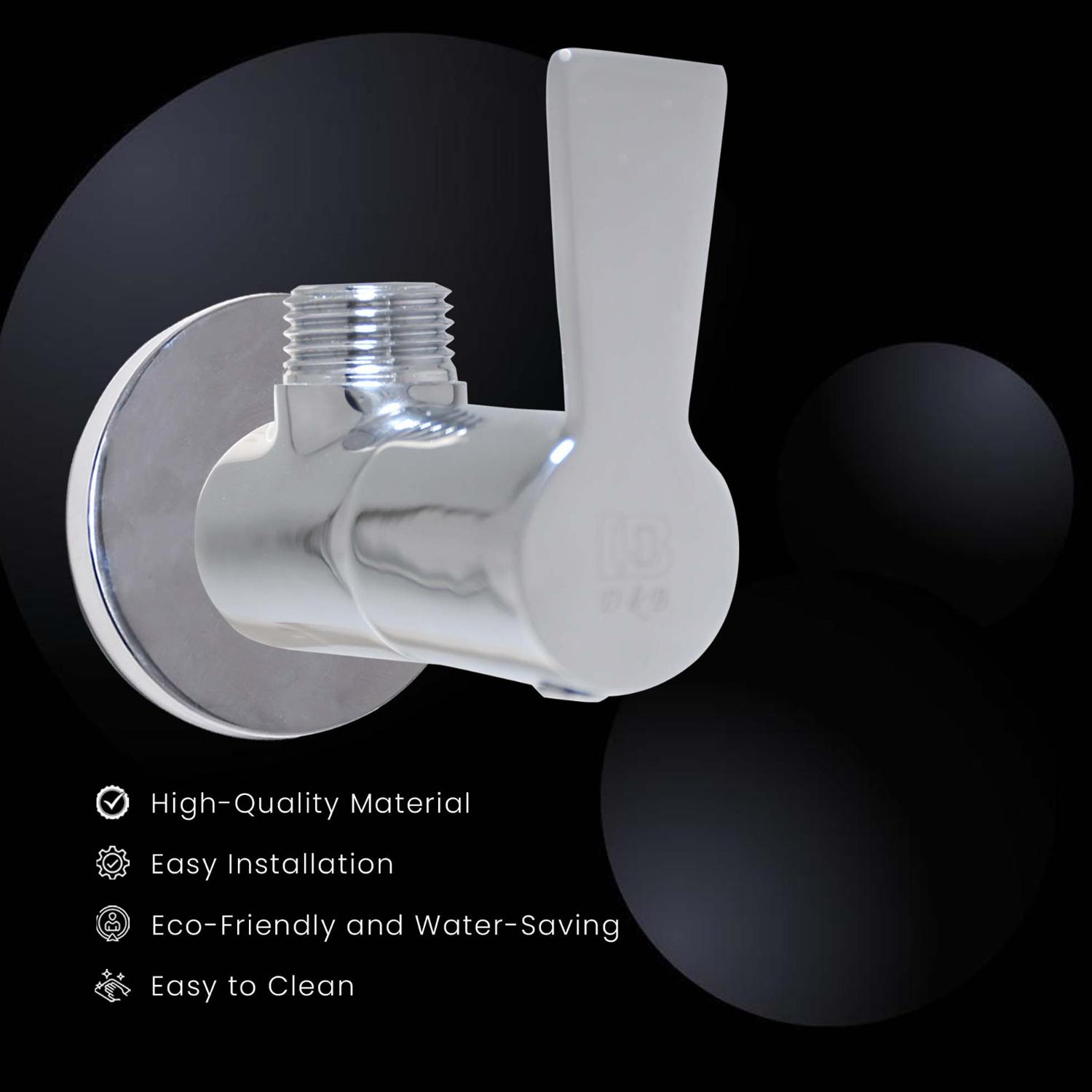 D&B Bathware Chrome Plated Angle Cock Faucet PICCOLO-3202_3