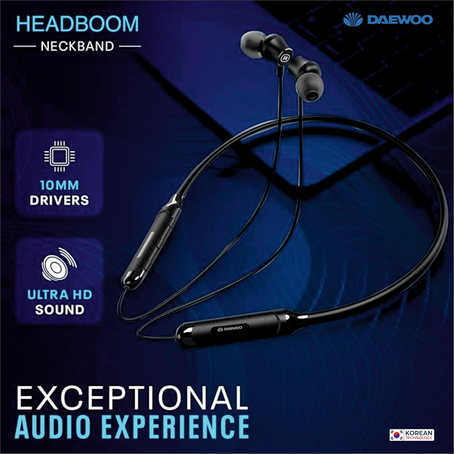 DAEWOO Wireless NA Black Headsets_3