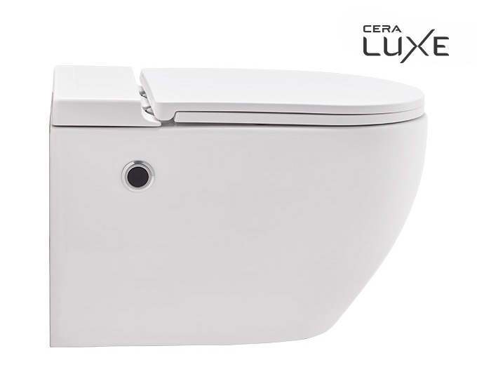 CERA EWC with Seat Cover and Flush CRIOS ROUND TANKLESS Wall Hung_1