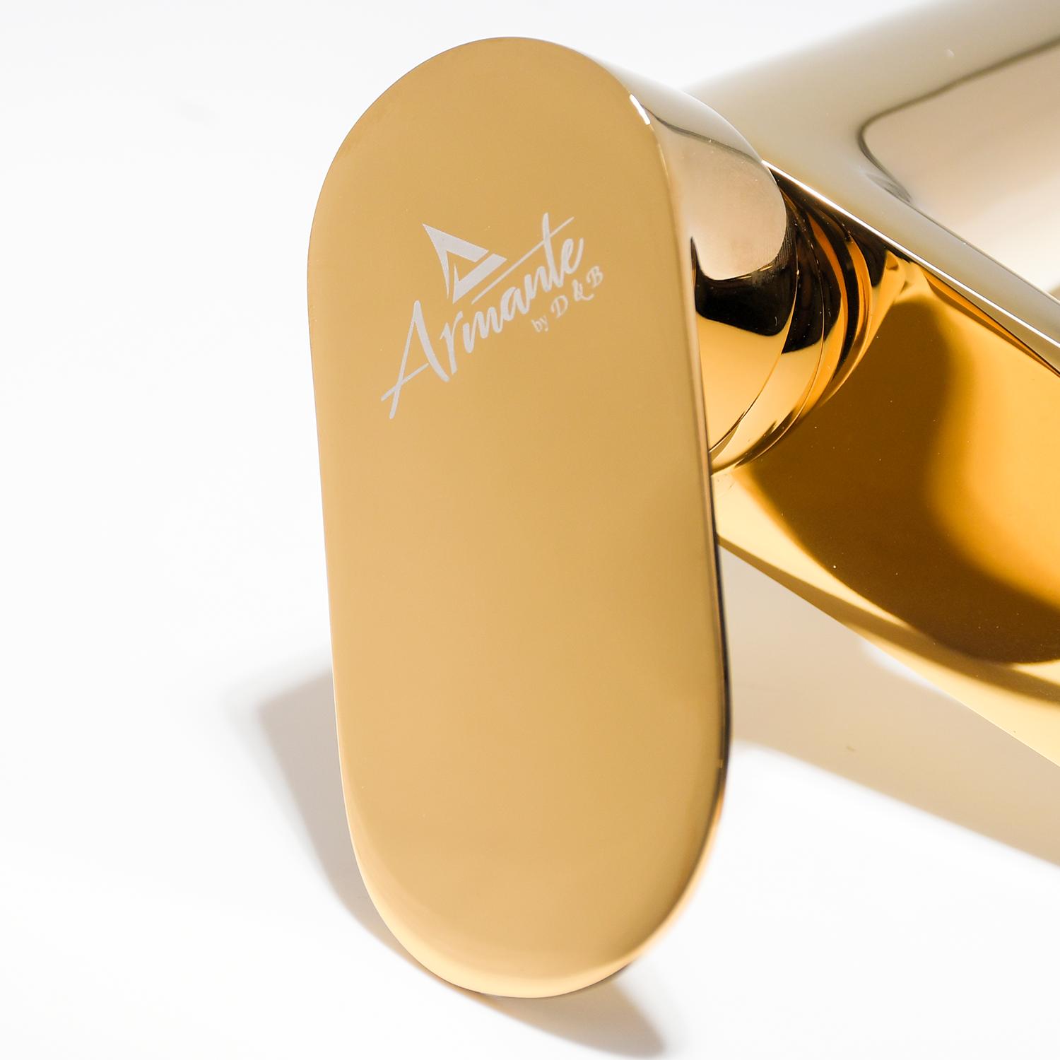 D&B Bathware Polished Basin Mixer Faucet IVANO-3418-GOLD_3