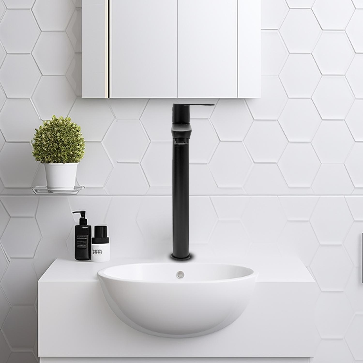 D&B Bathware Chrome Plated Basin Mixers Faucet IVANO-3418-BLACK_3