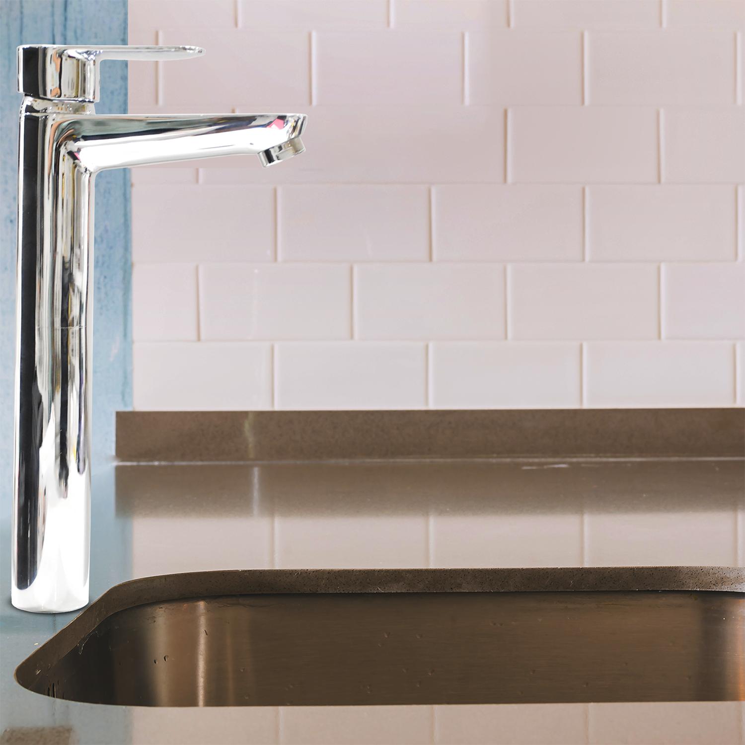 D&B Bathware Chrome Plated Basin Mixers Faucet IVANO-3418-TALL BOY_2