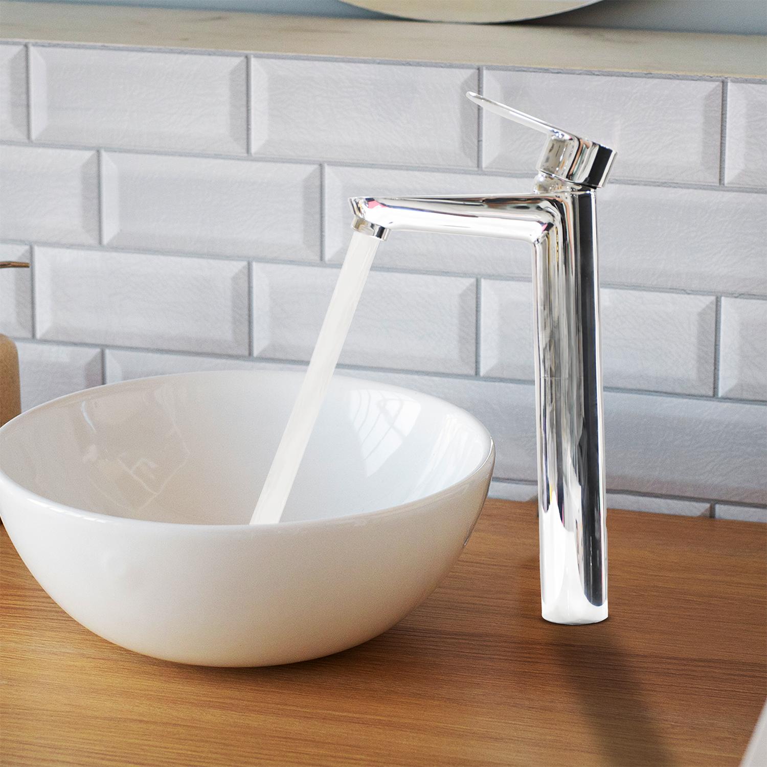 D&B Bathware Chrome Plated Basin Mixers Faucet IVANO-3418-TALL BOY_3