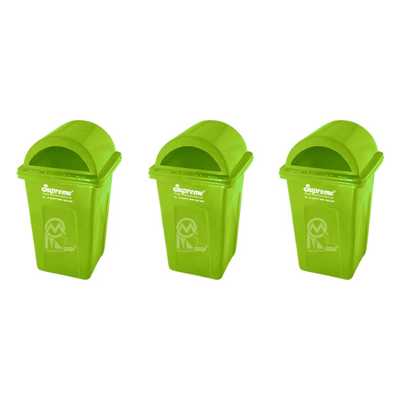 Supreme Free Stand Bins Green 80 L Plastic_1