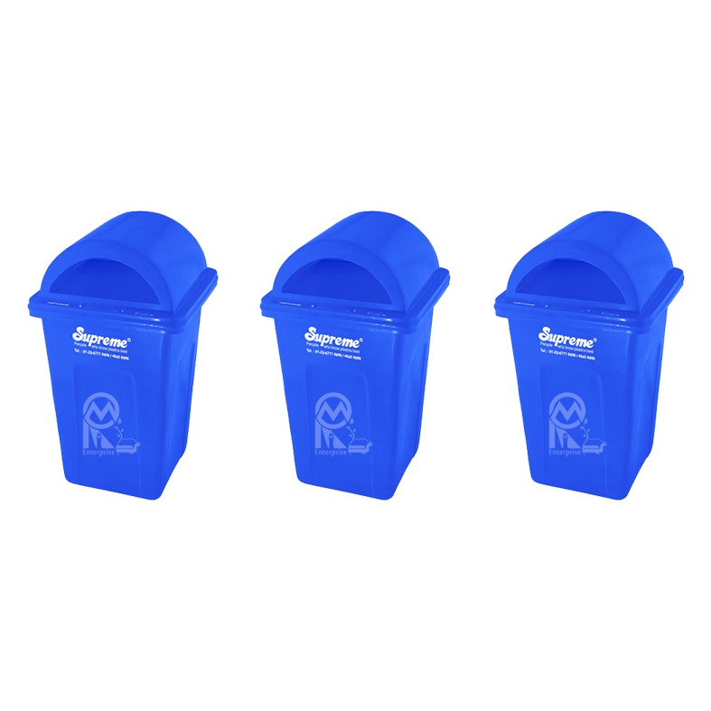 Supreme Free Stand Bins Blue 80 L Plastic_1