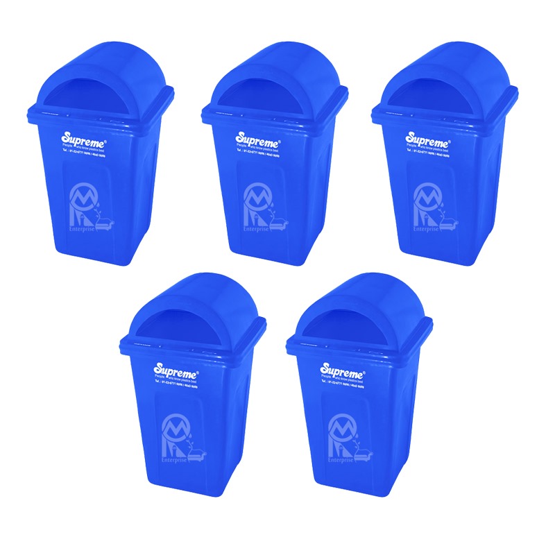 Supreme Free Stand Bins Blue 80 L Plastic_2
