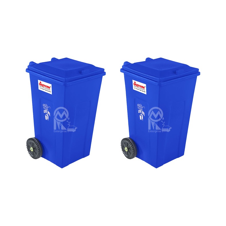 Supreme Wheeled Bins Blue 120 L Plastic_1