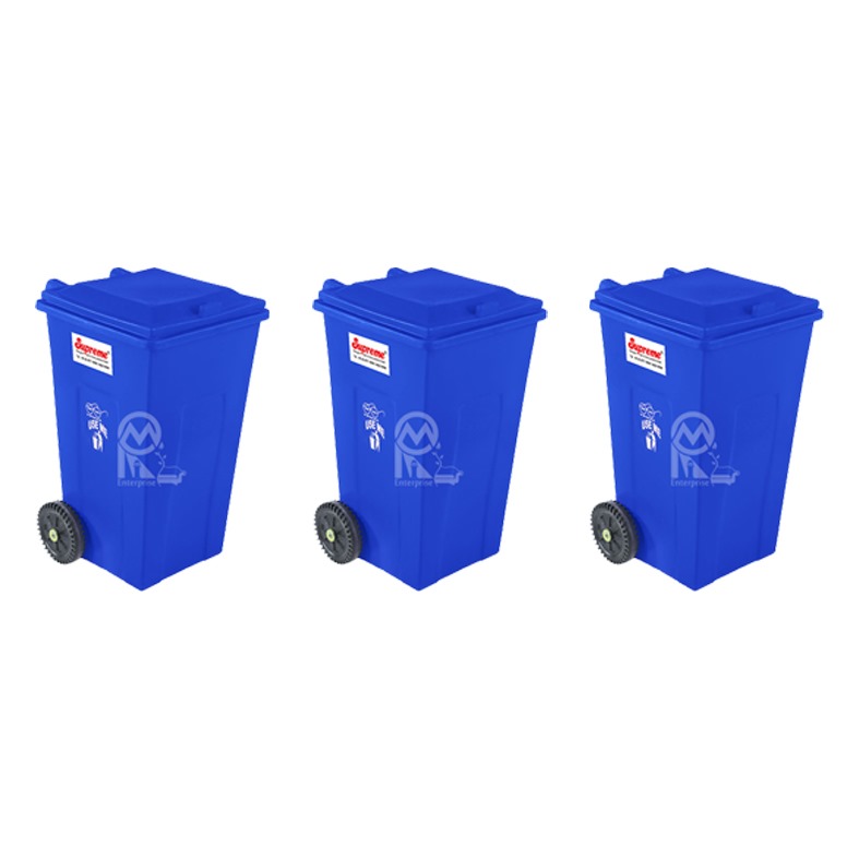 Supreme Wheeled Bins Blue 240 L Plastic_2