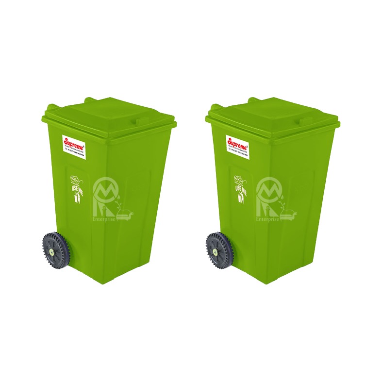 Supreme Wheeled Bins Green 240 L Plastic_1