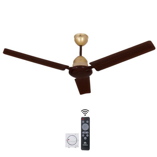 Akira Storm BLDC 1200 mm 3 Blades 30 W Coffee Brown Ceiling Fans_4
