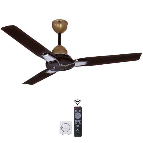 Akira Alpha BLDC 1200 mm 3 Blades 30 W Coffee Brown Ceiling Fans_4