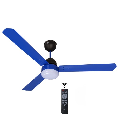 Akira HunterStd BLDC 1200 mm 3 Blades 30 W Royal Blue Ceiling Fans_4