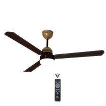 Akira HunterDelux BLDC 1200 mm 3 Blades 30 W Coffee Brown Ceiling Fans_0
