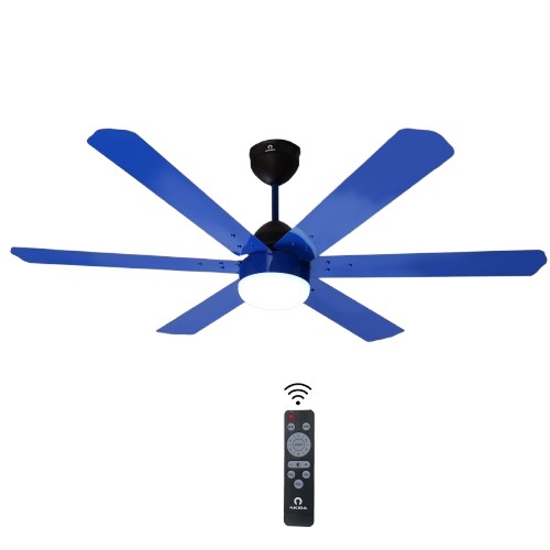Akira Supreme BLDC 1200 mm 6 Blades 30 W Royal Blue Ceiling Fans_3