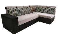 AS Foam 5 Seater Black and Cream Sofa Set_0