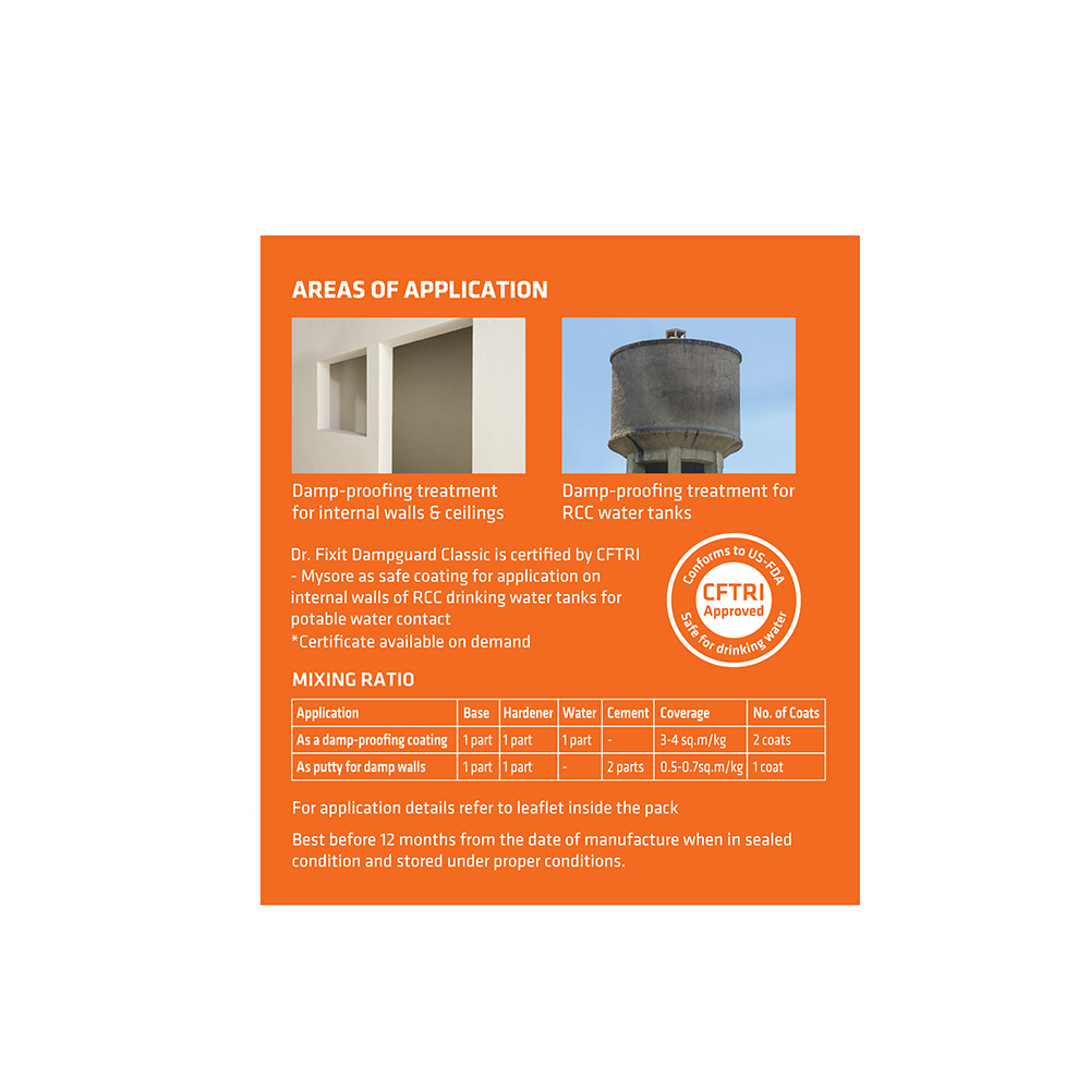 Dr.FIXIT 104 DAMPGUARD CLASSIC Waterproofing Chemical in Kilogram_1