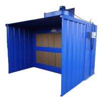 DCE 3 x 2.7 x 2.45 m Spray Paint Booth DPB3 7 m3/h 4 kW_0