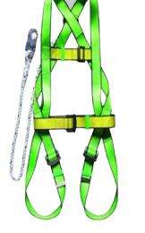 Polyester Full Body Harness Simple Hook Double Rope Safety Harness Large_0