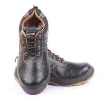 Hillson Sporty Synthetic Leather Steel Toe Safety Shoes Black_0