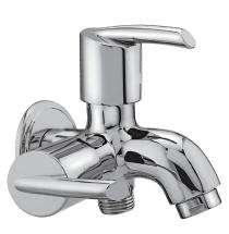 Silver Shine Chrome Plated 2 Way Bib Cock Faucet SSN-6109_0