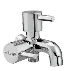 Silver Shine Chrome Plated 2 Way Bib Cock Faucet SSG-5112_0