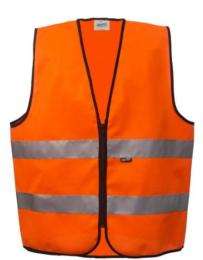Nylon Safety Jackets M Reflective Orange_0