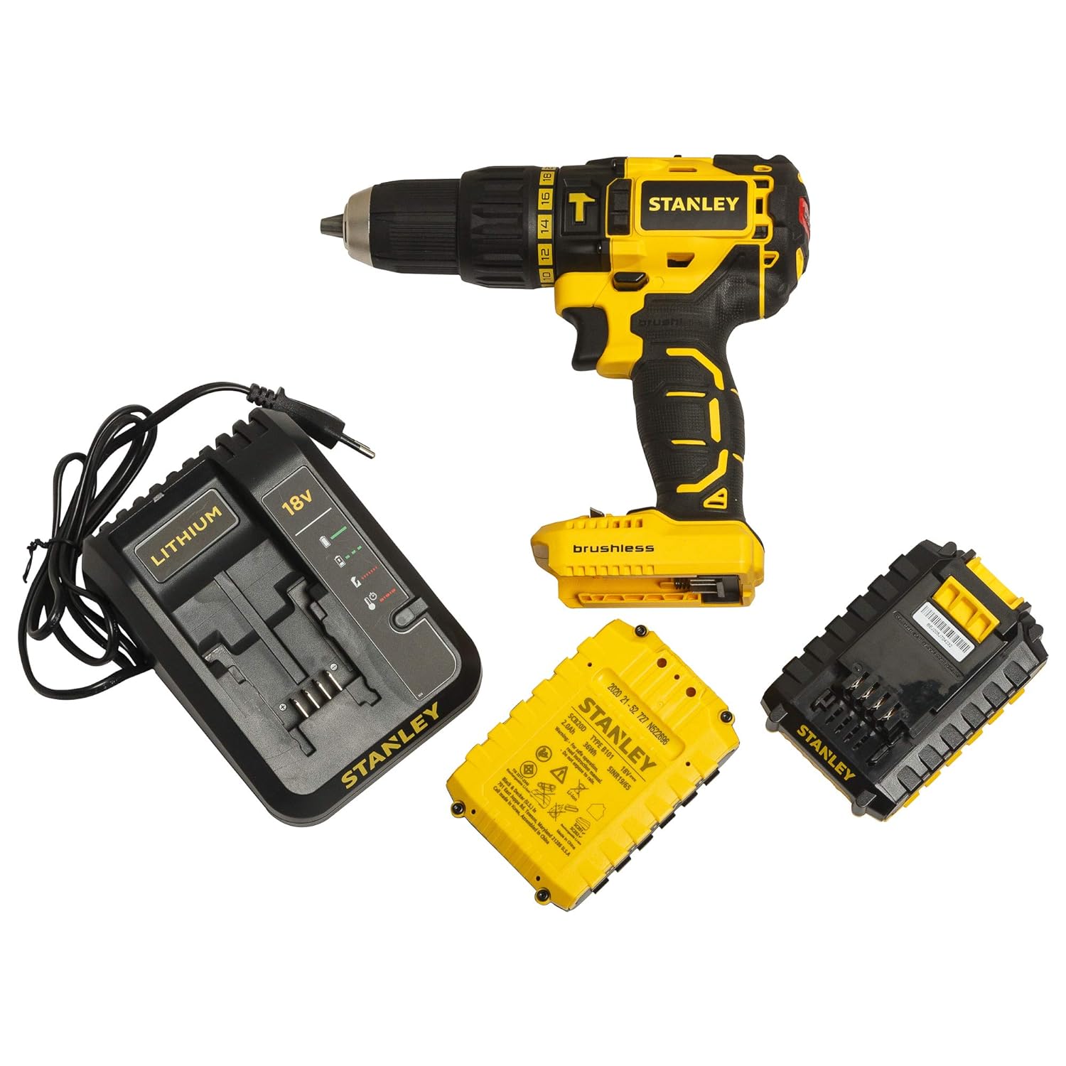 STANLEY 13 mm Cordless Rotary Hammer Drill SBH201D2K 18 V_3