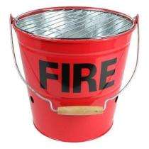 Iron 10 L Fire Bucket Red_0