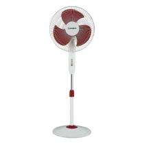 Crompton GALE PLUS 400 mm White and Red Pedestal Fan_0