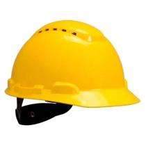 HDPE Yellow Air Ventilated Safety Helmets_0