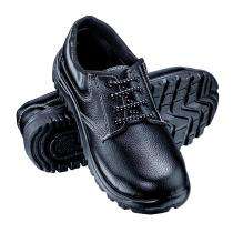 Synthetic Leather Steel Toe Safety Shoes Black_0