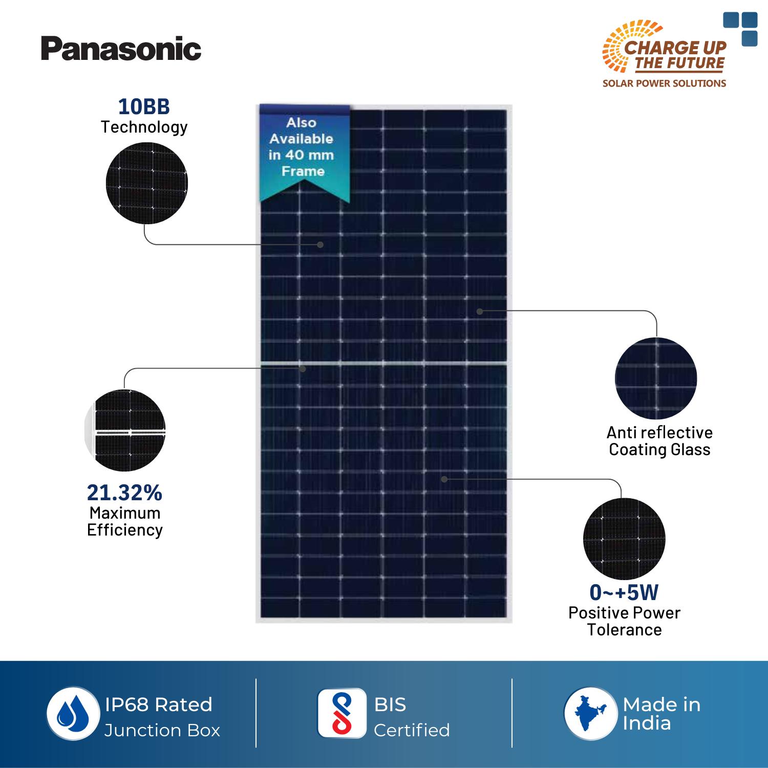 ANCHOR AE14H550VHC10BR 550 W Mono PERC Solar Panel_1