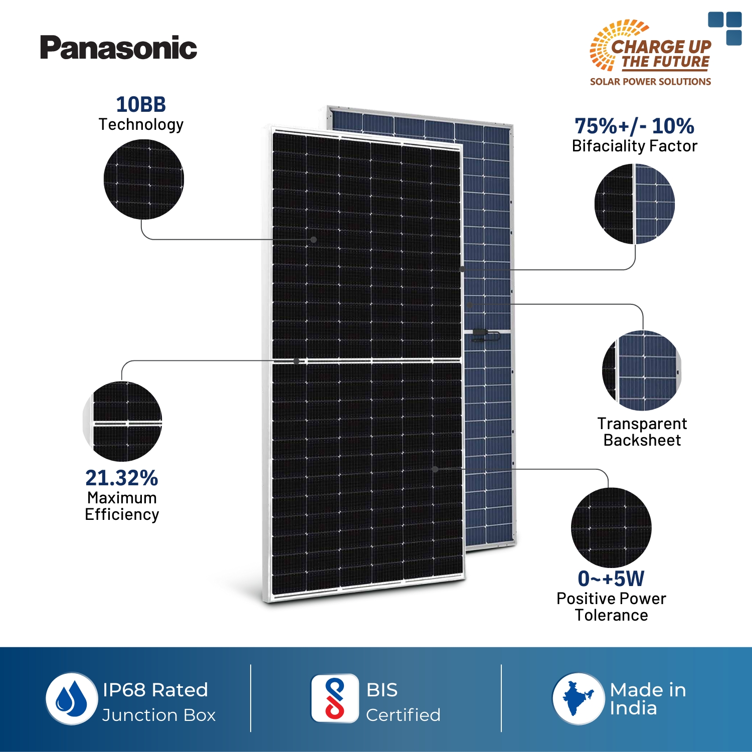 ANCHOR AE14H550VHC10B3R 687.5 W Mono PERC Solar Panel_1